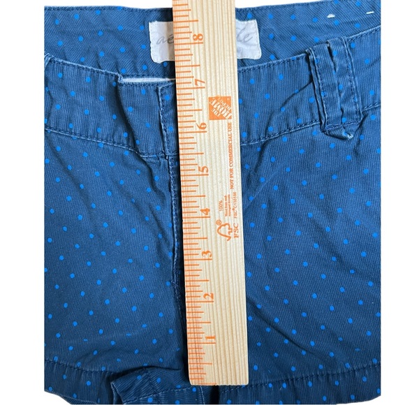 Y2K Aeropostale Micro Mini Blue Polka Dot Low Rise Hot Short Size 3/4 - Picture 5 of 7